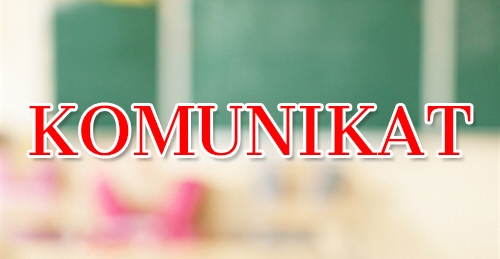 Komunikat dla tegorocznych maturzystów.