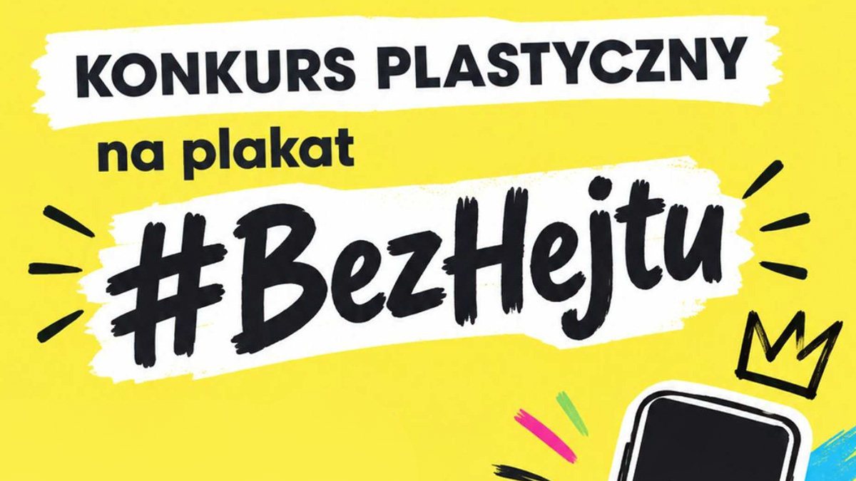 Plakat z napisem BezHejtu