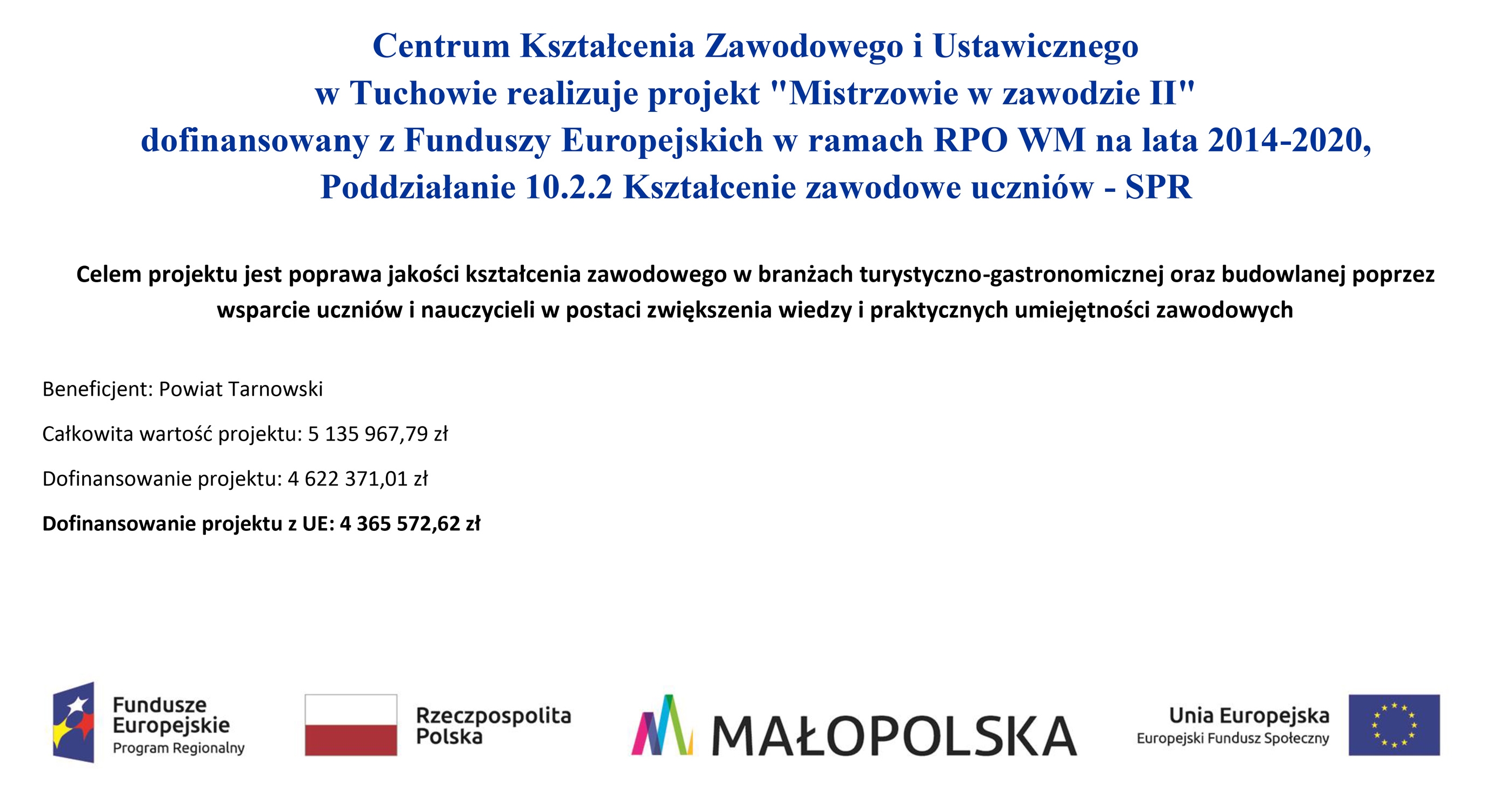 Rekrutacja na kursy zawodowe dla uczniów  w ramach projektu „Mistrzowie w zawodzie II”