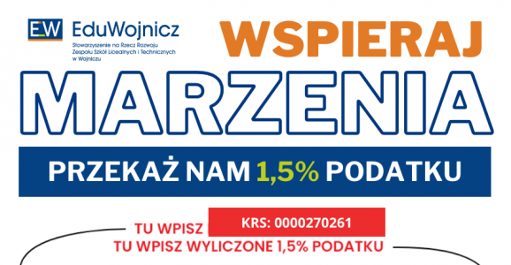 Przekaż 1,5% podatku – wspieraj marzenia!